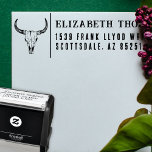 Return Address Country Western Wedding Nash Bash Self-inking Stamp<br><div class="desc">Looking for a fun and unique way to mark your special day? Look no further than the return address country western wedding or nash bash bachelorette party self-inking stamp! This clever stamp features a beautiful Western flair. Guests will love this unique and rustic return address stamp. So why wait? Order...</div>