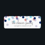 RETURN ADDRESS cute confetti polka dot colorful Label<br><div class="desc">A modern, bold design with a super cute confetti pattern. Setup as a template it is easy to customize with your own text - make it yours! Love the design but want to see it altered - different color - a different product to complete your branding? No worries - simply...</div>