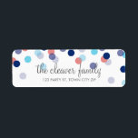 RETURN ADDRESS cute confetti polka dot colorful Label<br><div class="desc">A modern, bold design with a super cute confetti pattern. Setup as a template it is easy to customize with your own text - make it yours! Love the design but want to see it altered - different color - a different product to complete your branding? No worries - simply...</div>