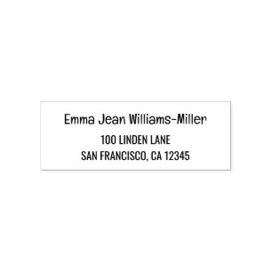 Return Address Elegant Modern Clean Script Self-inking Stamp