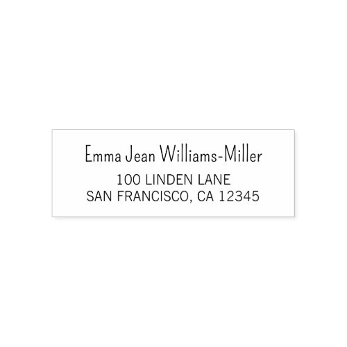  Return Address Elegant Modern Clean Script Self_inking Stamp