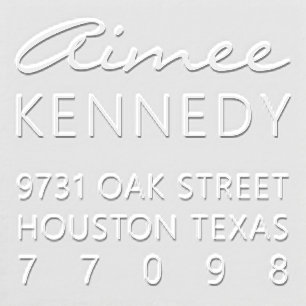 Return Address Embosser Template