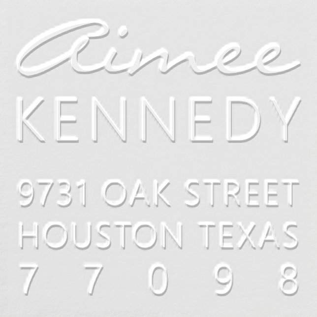 Return Address Embosser Template (Design)