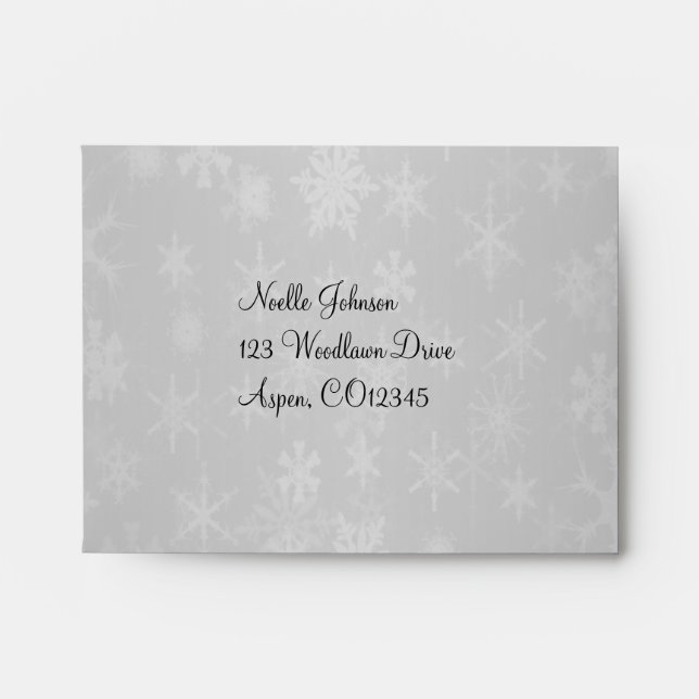 Return Address Envelope A2 for Reply Cards (Front)