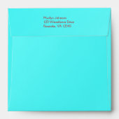 Return Address Envelope for 5" Square Invitation (Back (Top Flap))