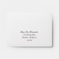 Return Address Envelope for RSVP