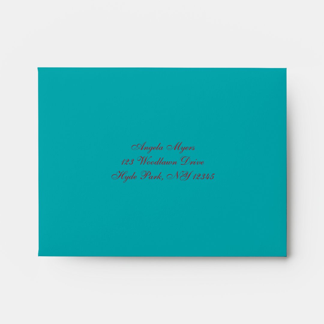 Return Address Envelope For Rsvp Card Zazzle