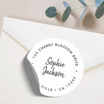 Return Address | Envelope Seal Modern Script
