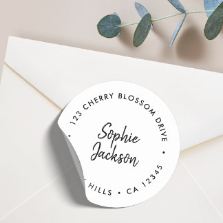 Return Address | Envelope Seal Modern Script