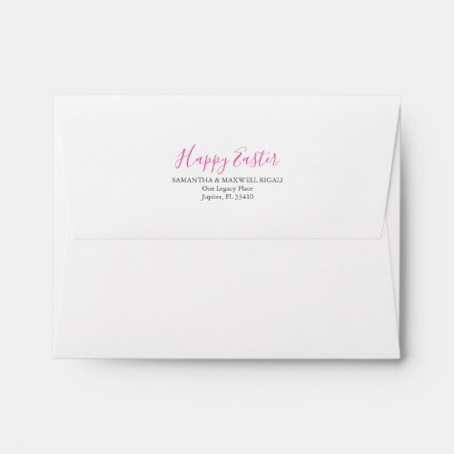 Return Address Envelopes Easter Pink