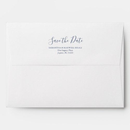 Return Address Envelopes Turquoise Blue