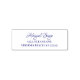Return Address - Fancy Script + Modern Print Font Self-inking Stamp ...