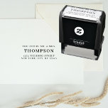 Return Address Future Mr. Mrs. Wedding Self-inking Stamp<br><div class="desc">A simple and stylish Future Mr. Mrs. wedding return address self-inking stamp that can be customized with your own text. Customize further with your ink color.</div>