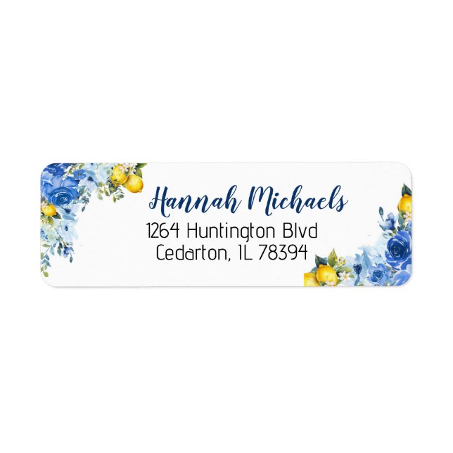 Return Address Label (Front)