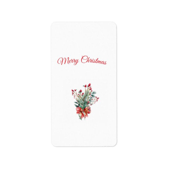 Return address label  (Front)