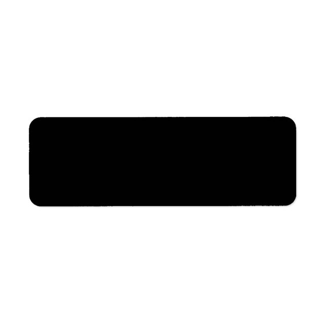 Return Address Label (Front)