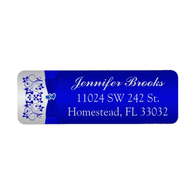 Return Address Label (Front)