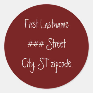 return address label