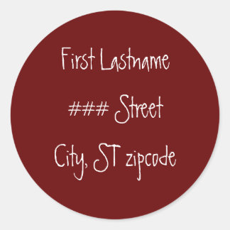 return address label