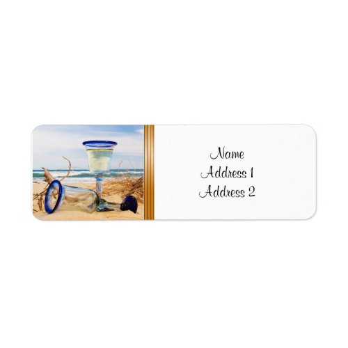 Return Address Label Beach Wedding