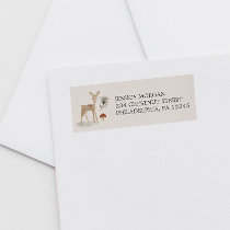 Return Address Label Boho Woodland