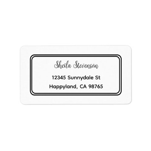 Return Address Label Custom Address Stickers