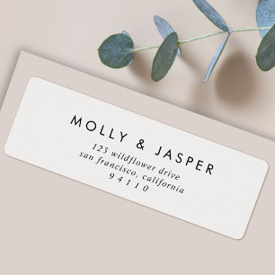 Return Address Label Dove Gray Mailing Stickers