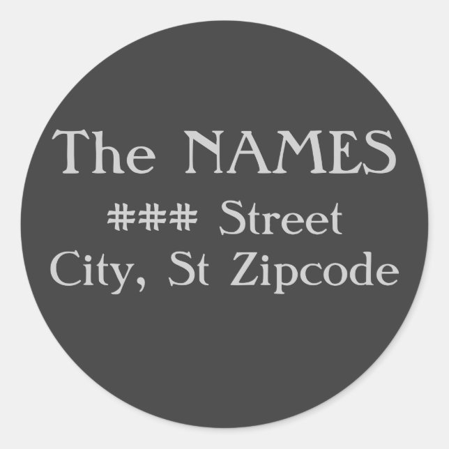 return address label - family (Front)