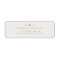 Return Address Label | Gray & Gold Mailing Sticker