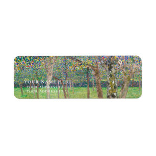 RETURN ADDRESS LABEL : GUSTAV KLIMT : PEAR TREES