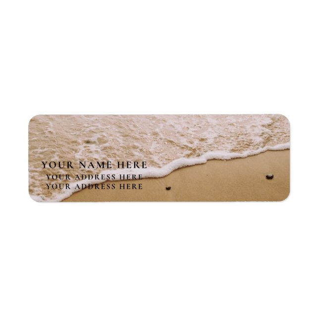 RETURN ADDRESS LABEL : GUSTAV KLIMT : SEASHORE (Front)
