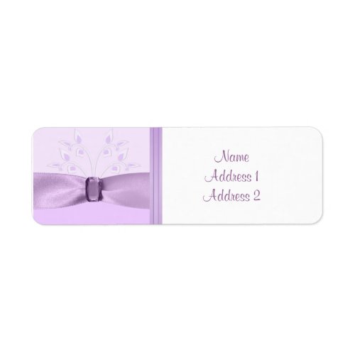 Return Address Label Lavender Lane