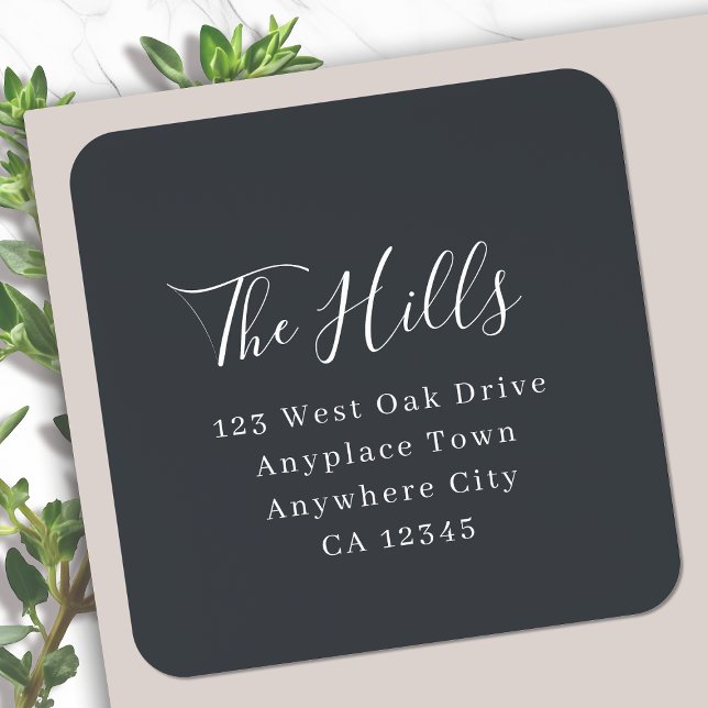 Return Address Label | Modern Mailing Stickers (Sophisticated return address labels for everyday mail, special occasion or seasonal mailing)