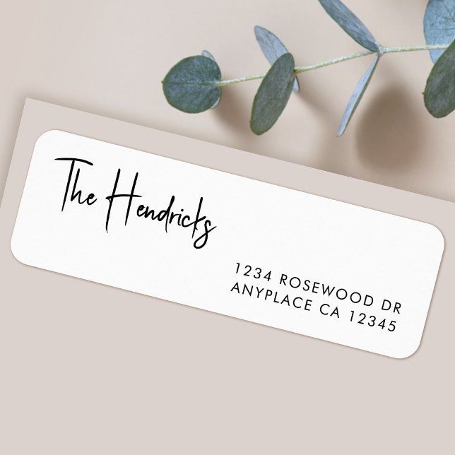 Return Address Label | Modern Minimal Mail Labels (A beautifully minimalist return address label for everyday mail, weddings or any occasion.)