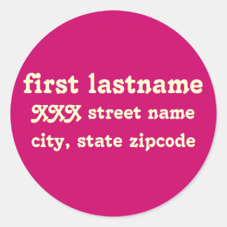 return address label - personalize