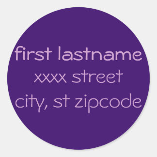 return address label - personalize