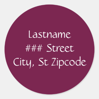return address label - personalize