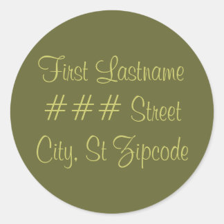 return address label - personalize