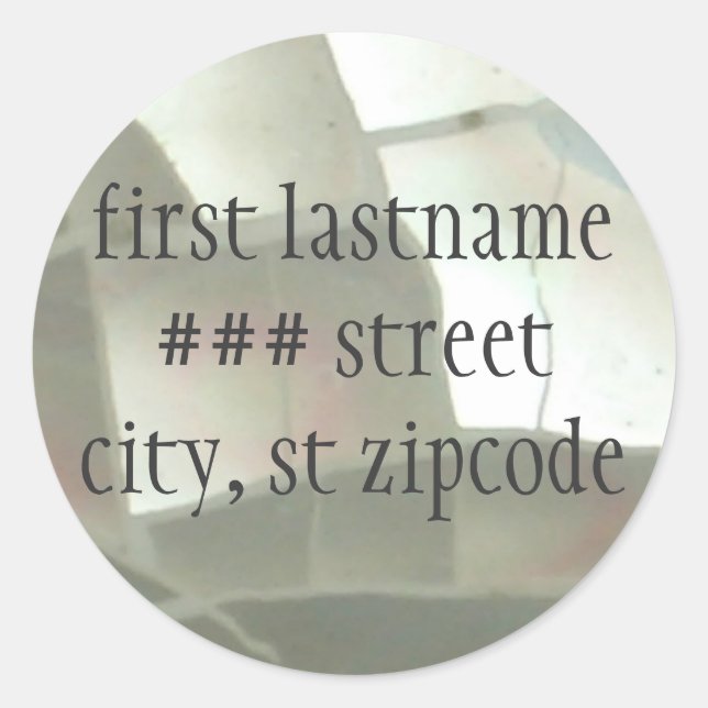 return address label - personalize (Front)