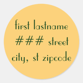 return address label - personalize