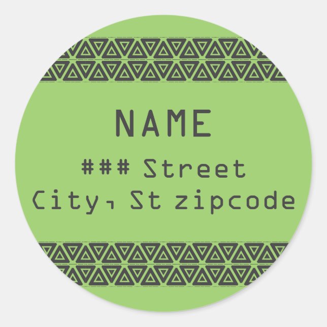 return address label - personalize (Front)