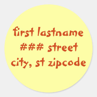 return address label - personalize