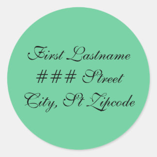 return address label - personalize