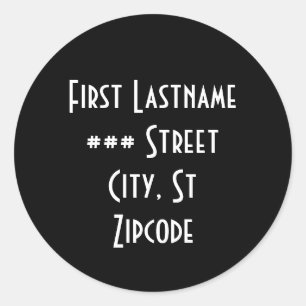 return address label - personalize info