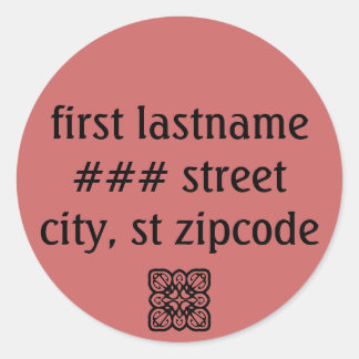 return address label - personalize info