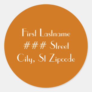 return address label - personalize info