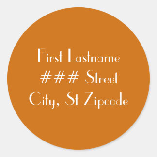 return address label - personalize info