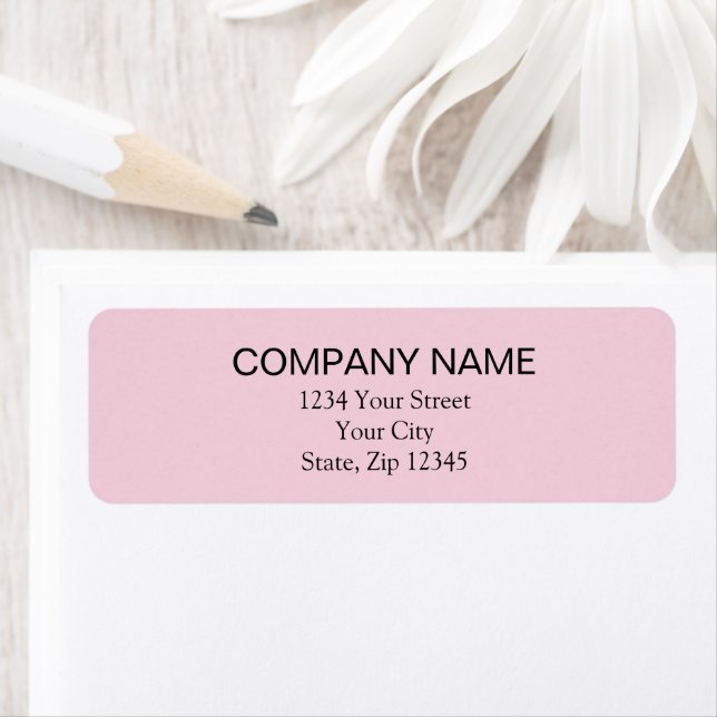 Return Address Label | Pink (Insitu)