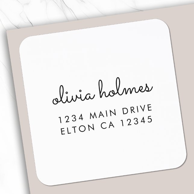 Return Address Label Roll | Bulk Mailing Stickers (Trendy pre-addressed seals for envelopes, packages & personalized mail)