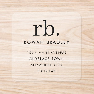 Return Address Label Roll Clear Mailing Sticker